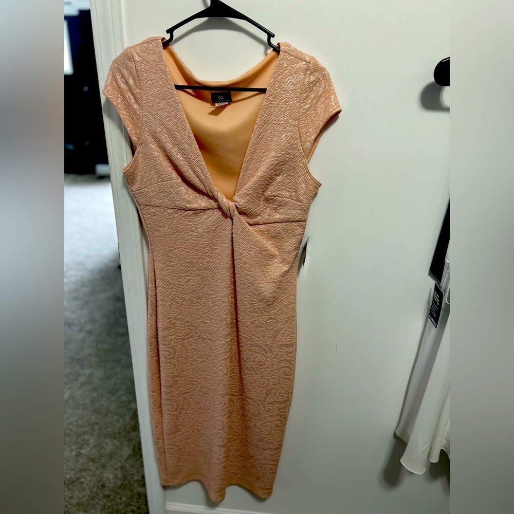 Windsor Peach Midi Dress